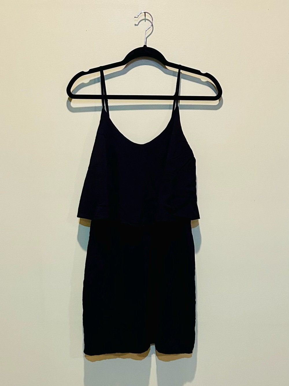 Old Navy Black Mini Dress with Spaghetti Straps
